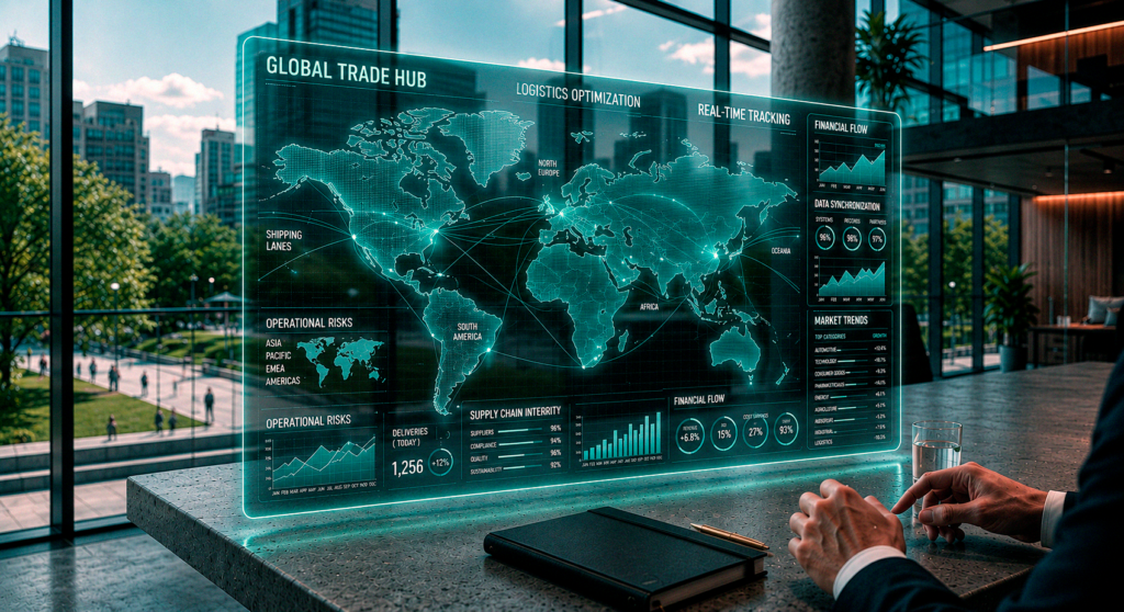 Painel Mapa Mundi Trader Unixcomex